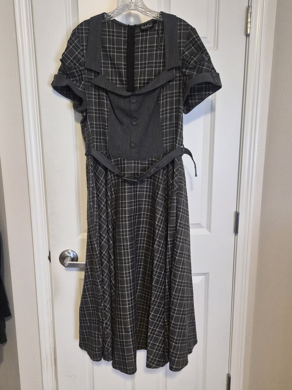 Voodoo Vixen Ella Tartan Flare Dress
